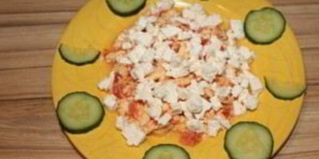 омлет с брынзой