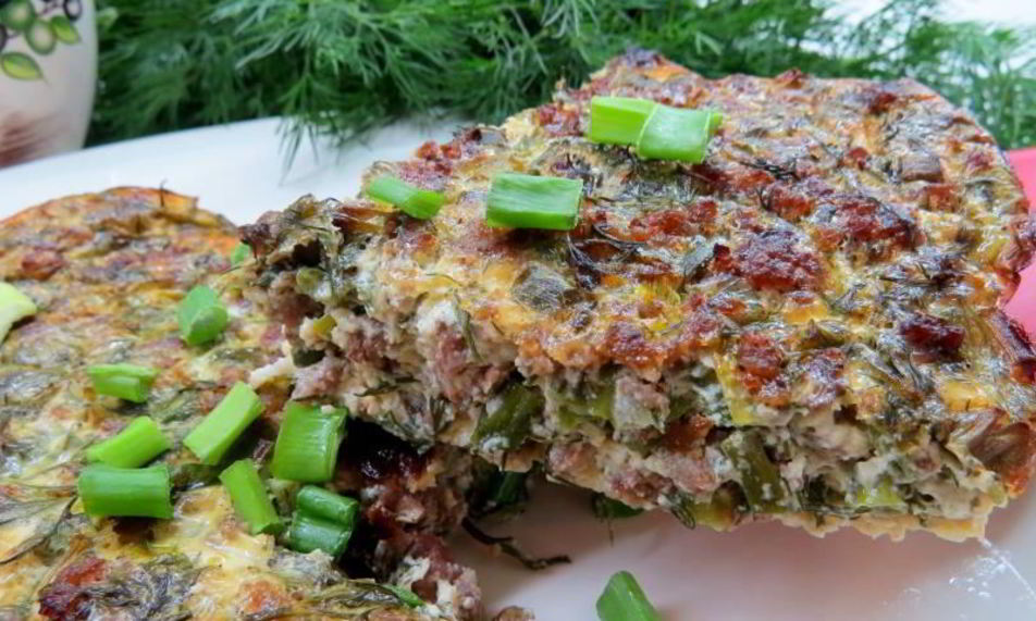 Рецепт омлета с фаршем по-арабски