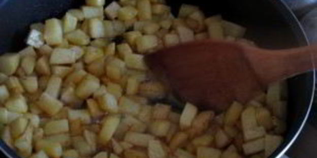 омлет с картошкой