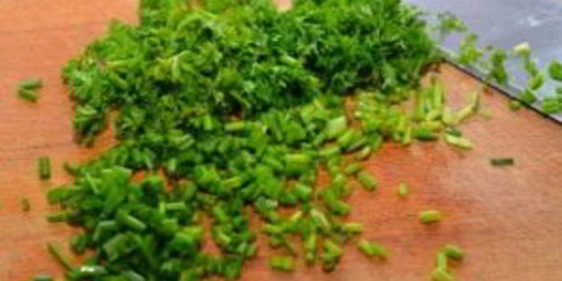 омлет с креветками