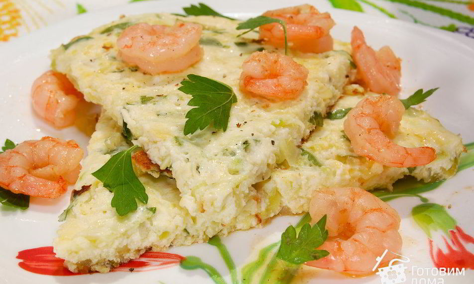 Рецепт омлета с молодыми кабачками нежность