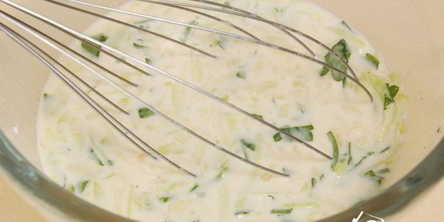 омлет с молодыми кабачками нежность