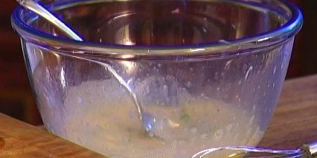 омлет с мятой и зеленым горошком