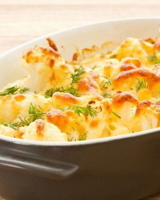 Омлет с цветной капустой в духовке