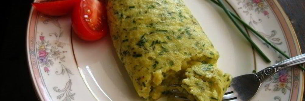 Омлет с зеленью