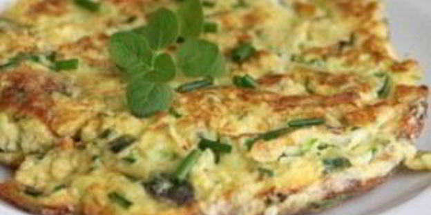 омлет с зеленью