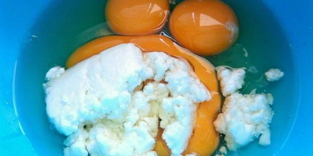 омлет со щавелем