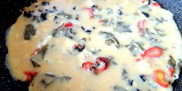 омлет со щавелем