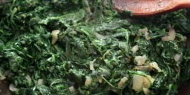 омлет со шпинатом и сыром