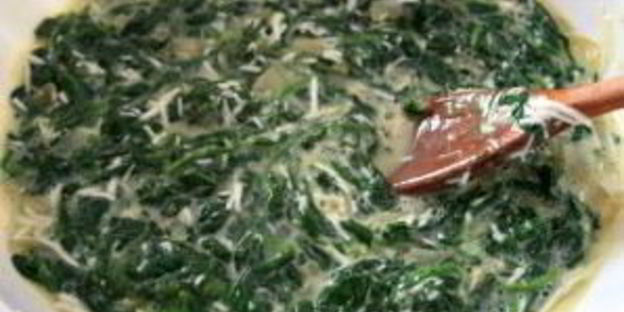 омлет со шпинатом и сыром