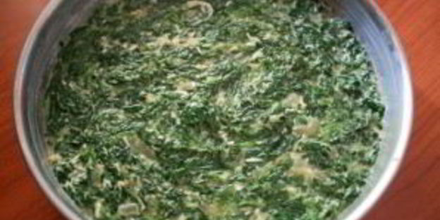 омлет со шпинатом и сыром