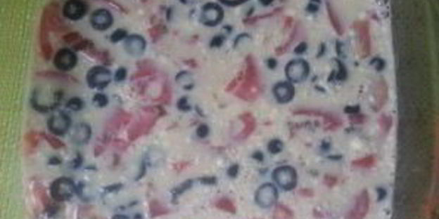 омлет в духовке с мукой