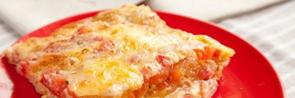 Омлет в духовке с помидорами