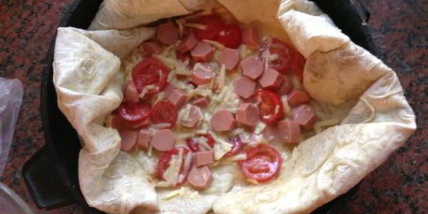 омлет в лаваше