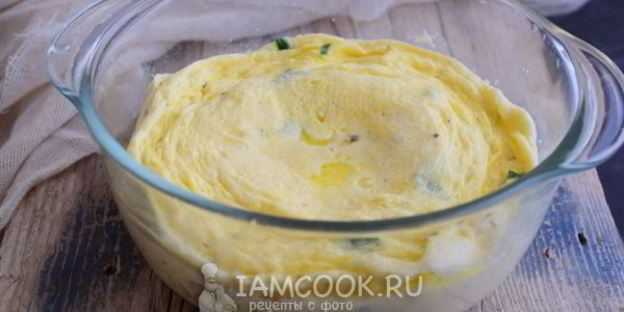 паровой омлет в микроволновке