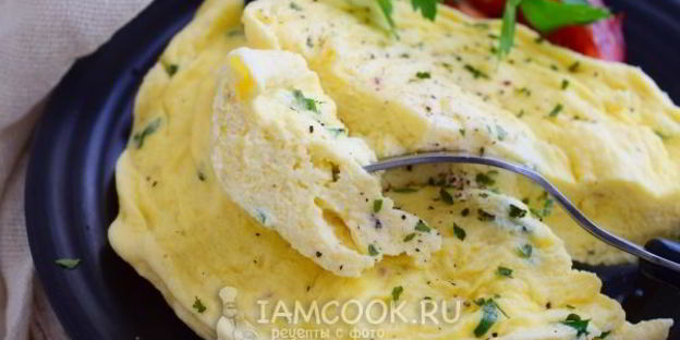 паровой омлет в микроволновке