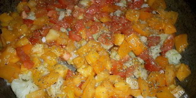 вкусный омлет с овощами сытный ужин