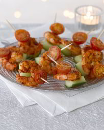 Закуски с креветками