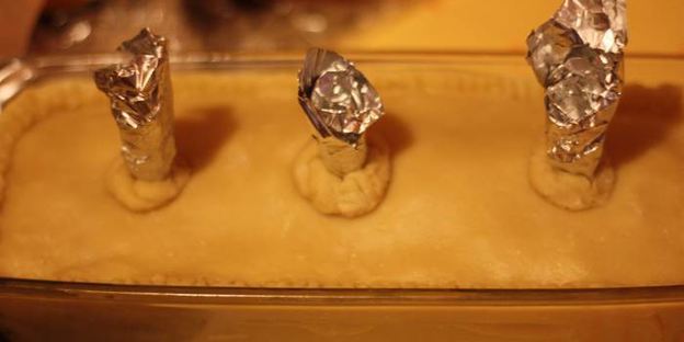 мясной пирог паштет в коре