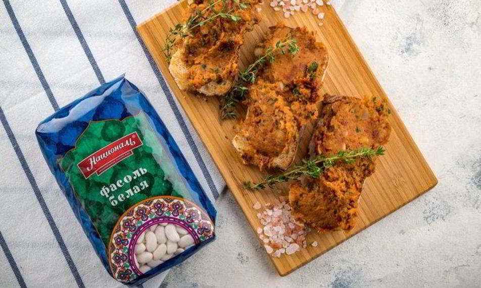 Рецепт паштета из белой фасоли с вялеными томатами