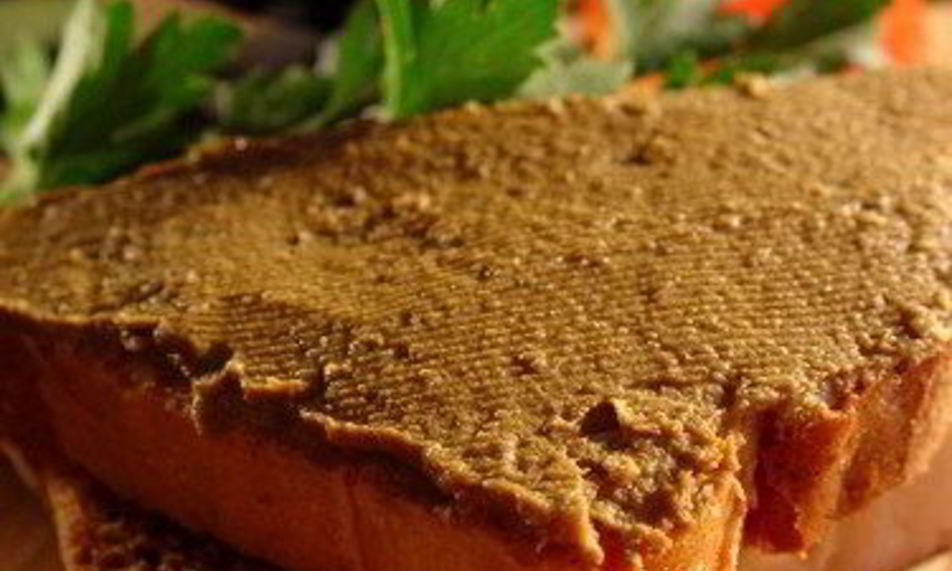 Рецепт паштета из брынзы, говяжьего языка и огурца