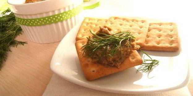 паштет из чечевицы и грибов