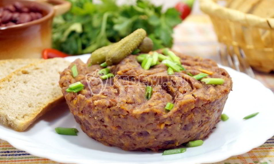 Рецепт паштета из фасоли