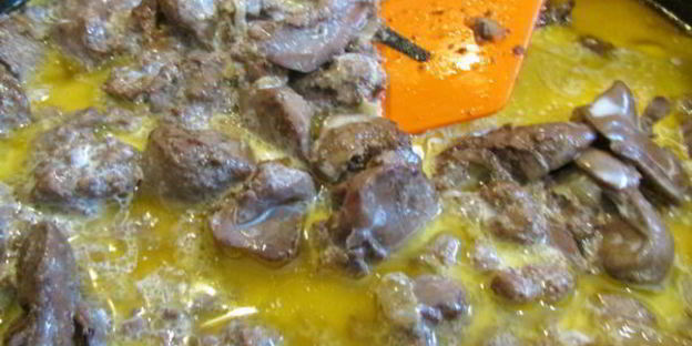 паштет из куриной печени с гранатовым желе