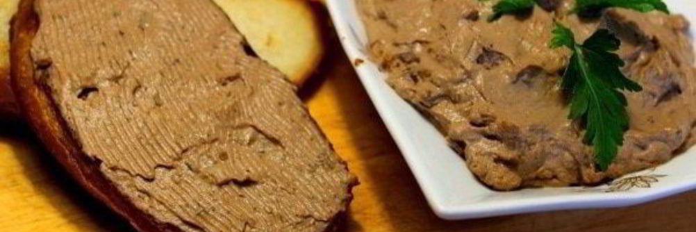 Паштет из куриной печени с грибами