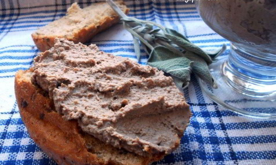 Рецепт паштета из печени, белого вина и шалфея