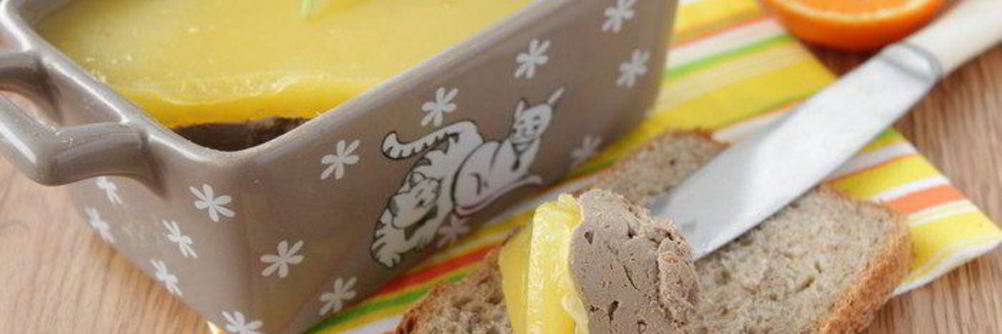 Паштет из печени с апельсиновым желе