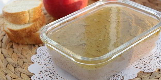 паштет из свиной печени с яблочным желе