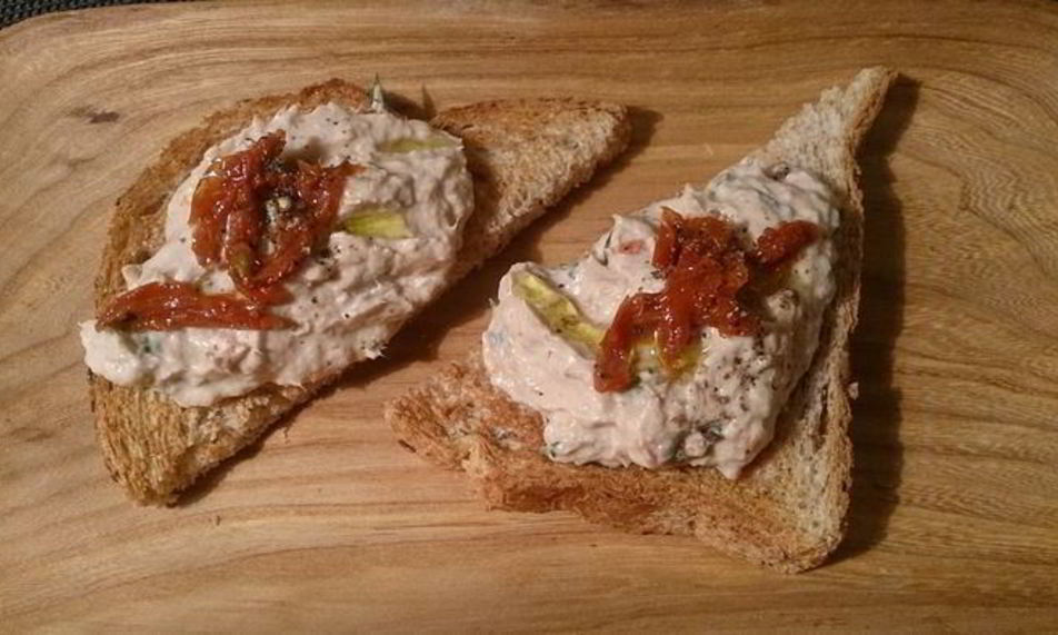 Рецепт паштета из тунца и творожного сыра