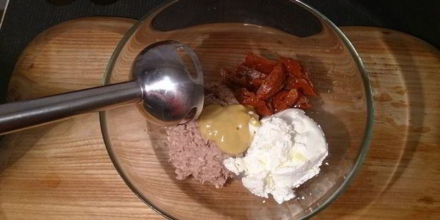 паштет из тунца и творожного сыра