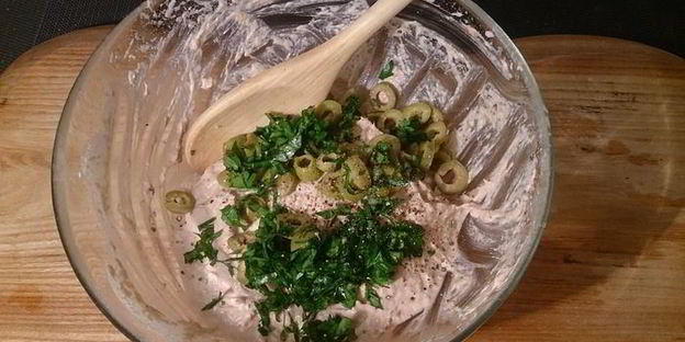 паштет из тунца и творожного сыра