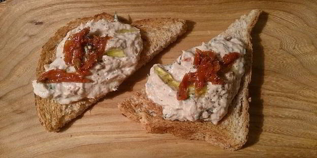 паштет из тунца и творожного сыра