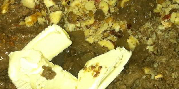 паштет необычный с яблоками и орехами