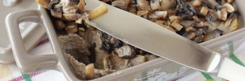 Печеночный паштет с грибами