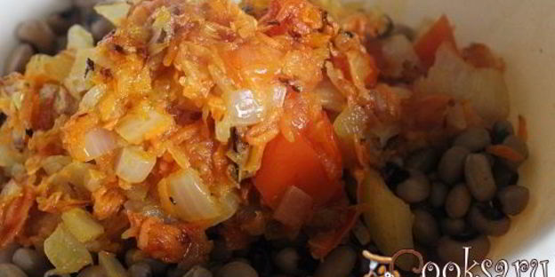 постный фасолевый паштет со свеклой