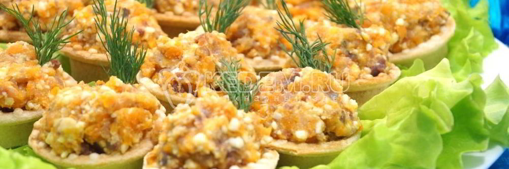 Рыбный паштет в тарталетках