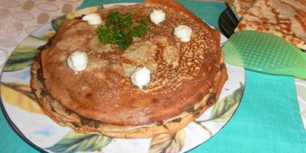 блинный печеночный торт