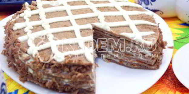блинный торт с печенью