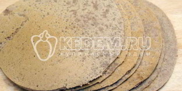 блинный торт с печенью