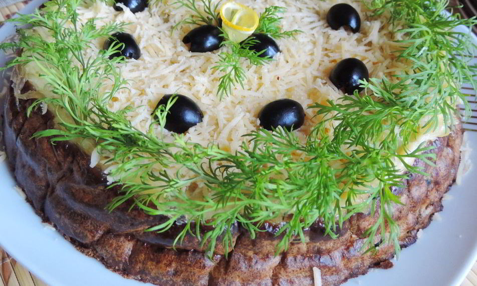 Рецепт печеночного торта из духовки