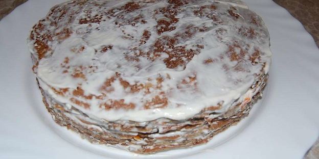 печеночный торт из говяжьей печени