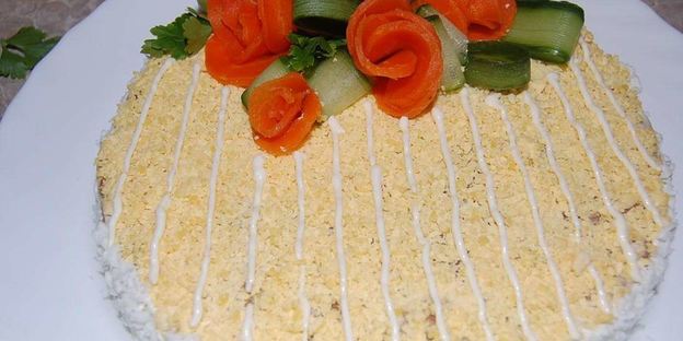 печеночный торт из говяжьей печени