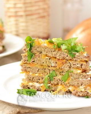 Печеночный торт из куриной печени