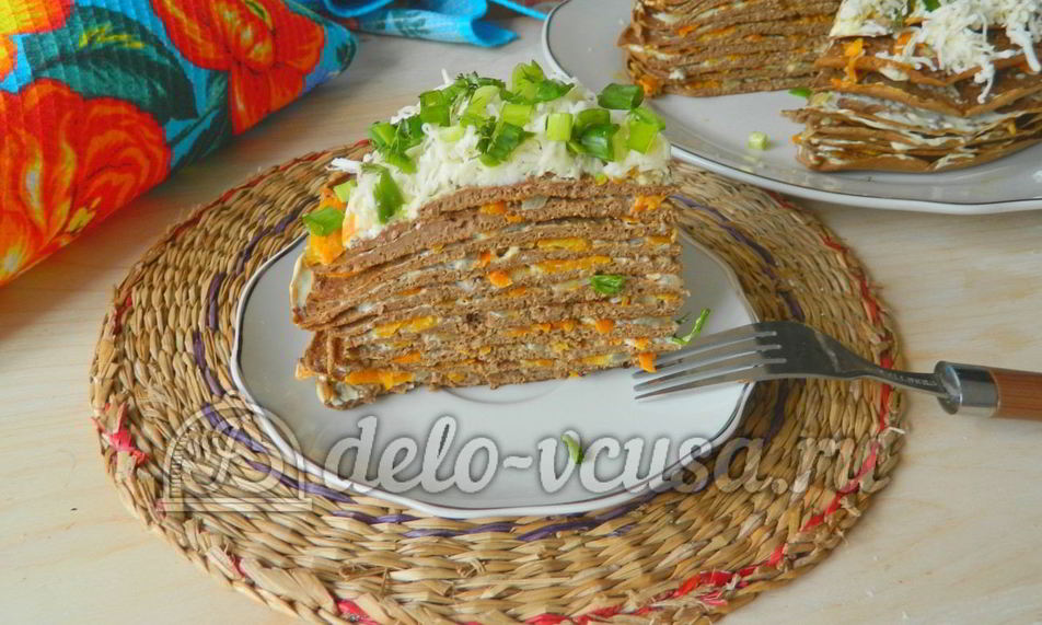 Рецепт печеночного торта из свиной печени