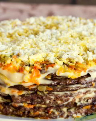 Печеночный торт классический