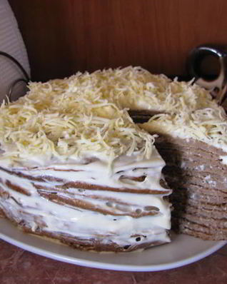 Печеночный торт Нежность